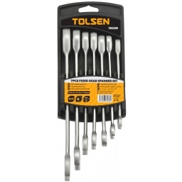 Set Tolsen Llave con criquet fija 8-19mm 7pz 15229