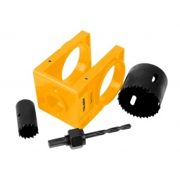 Kit instalación cerrradura puerta madera Tolsen 75863