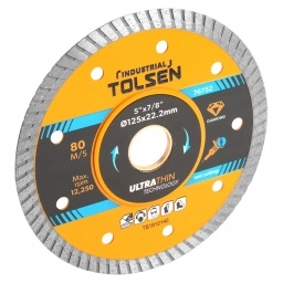 Disco diamantado Tolsen continuo ultra fino 115mm 76751