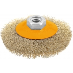 Cepillo Tolsen conico bronceado 100mm 77627