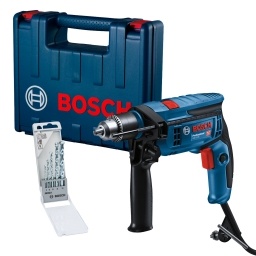 Taladro percutor Bosch GSB 13 RE 750W 13mm (malet./mechas)