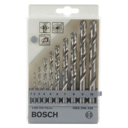 Juego de Brocas p/metal HSS (10 brocas) Bosch