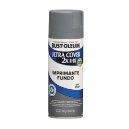 Aerosol Rust Oleum U.Cover 2X imprimante gris mate 340g