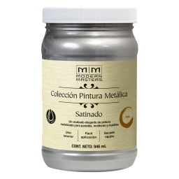 Pintura metlica Modern Masters plata satin 0.946L