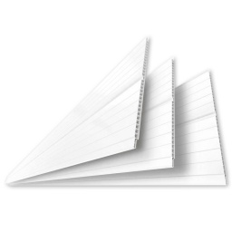 Cielo raso PVC Gemini Slim Blanco Nieve 200mm x 4m x 6mm x m
