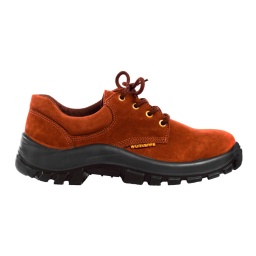 Zapato de cuero Top nobuck marrón pta. acero T:44 WORKSAFE