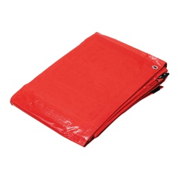 Lona impermeable roja Pretul LP-612R (Prot.UV) coj. 6x12m
