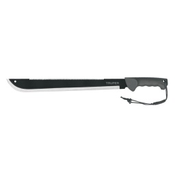Machete doble filo(sierra-machete)18C/funda TRUPER MACH-18X