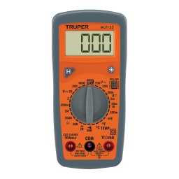 Tester de corriente digitalmedidor de temp  TRUPER MUT-33
