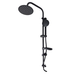 Columna ducha Clásica REDONDA NEGRA