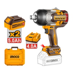 Llave de impacto Ingco CIWLI20135 20V (2x5.0Ah y 3 dados)
