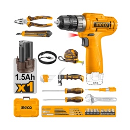 Kit Ingco HKTHP10891 Atorn. CDLI12428 + 89 herr. (1x2.5Ah)