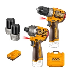Combo Ingco 16V Taladro 60nm + Atornillador De Impacto