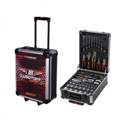 Kit de herramientas Lusqtoff 245 piezas c/ ruedas