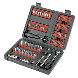 Jgo. 90pzas (puntas y dados  3/8 y ) PRETUL SET-90