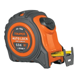 Cinta mt.mec/evita.retrac.5.5mx1  TRUPER FA-55M(cm/pulg)