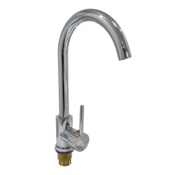 Monocomando cocina mesada Zanetti inox TAU CROMADO