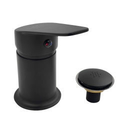 Monocomando bidet Zanetti zinc 35mm c/transf NERO