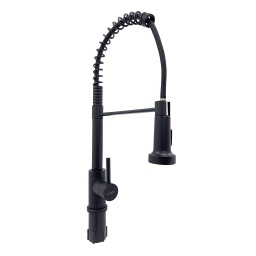 Monocomando cocina mesada Zanetti profesional inox 35 NEGRO
