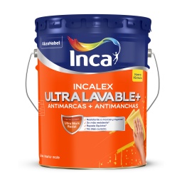 Latex int. Incalex Ultralavable Ultra Mark Resist Blanco Mate Inca 20L