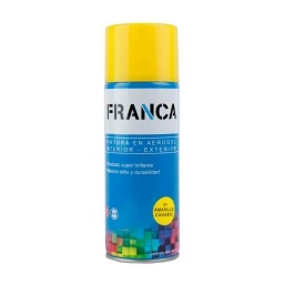 Aerosol Franca Esmalte Amarillo Canario 400ml. Ref.41