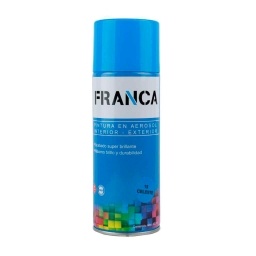Aerosol Franca Esmalte Celeste 400ml. Ref.15