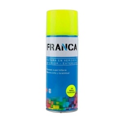 Aerosol Franca Esmalte Amarillo Fluorescente 400ml. Ref.1005