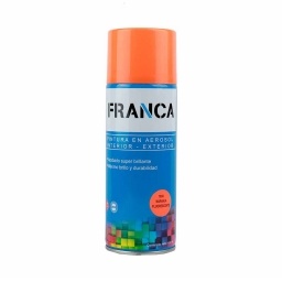 Aerosol Franca Esmalte Naranja Fluorescente 400ml. Ref.1006